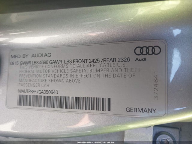 2016 AUDI A3 E-TRON WAUTPBFF7GA050640 Photo 8