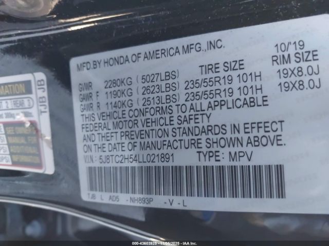 2020 ACURA RDX 5J8TC2H54LL021891 Photo 8