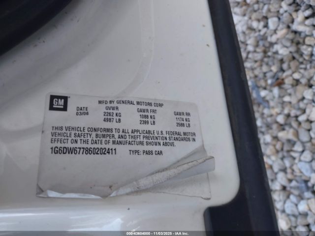 2006 CADILLAC STS 1G6DW677860202411 Photo 8