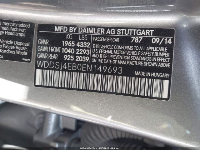 2014 MERCEDES-BENZ CLA 250 WDDSJ4EB0EN149693 Photo 8