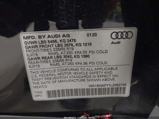 2020 AUDI Q5 WA1BNAFY1L2062748 Photo 8