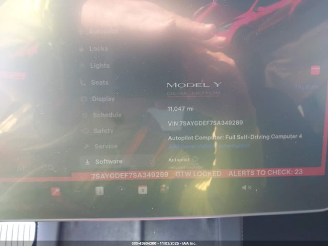 2025 TESLA MODEL Y 7SAYGDEF7SA349289 Photo 6