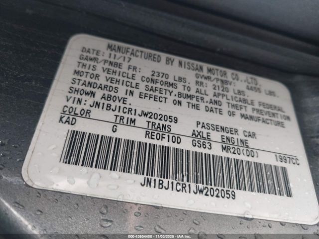 2018 NISSAN ROGUE SPORT JN1BJ1CR1JW202059 Photo 8