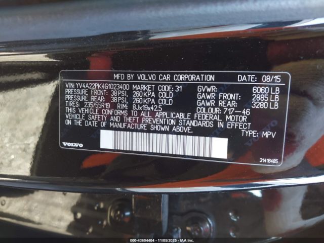 2016 VOLVO XC90 YV4A22PK4G1023400 Photo 8