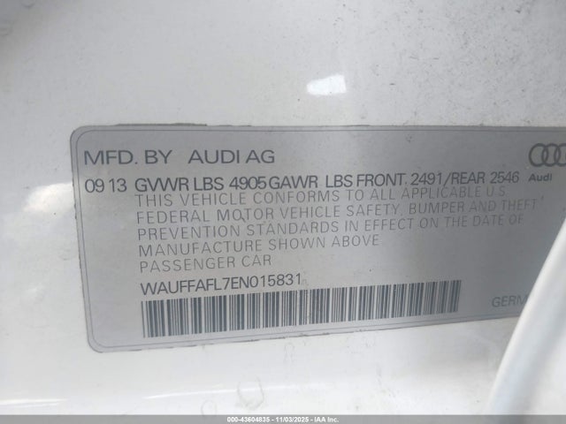 2014 AUDI A4 WAUFFAFL7EN015831 Photo 8