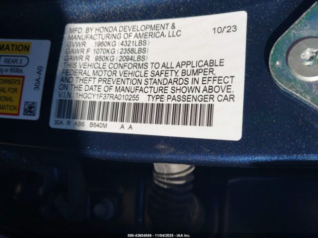 2024 HONDA ACCORD 1HGCY1F37RA010255 Photo 8