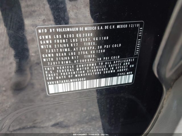 2020 VOLKSWAGEN TIGUAN 3VV1B7AX6LM083004 Photo 8