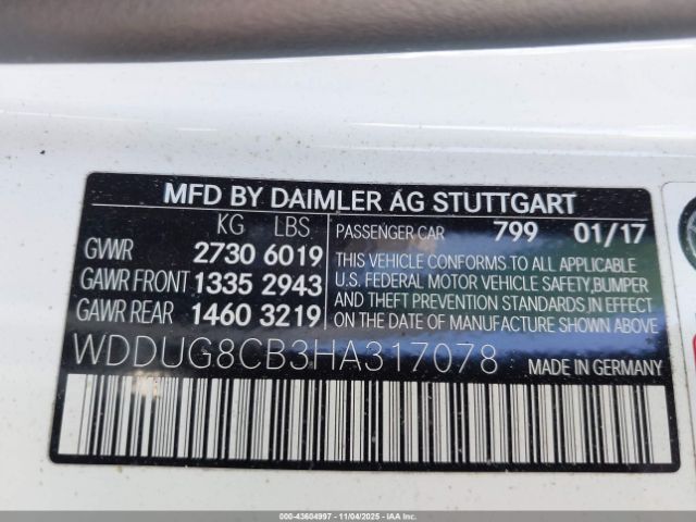 2017 MERCEDES-BENZ S 550 WDDUG8CB3HA317078 Photo 8