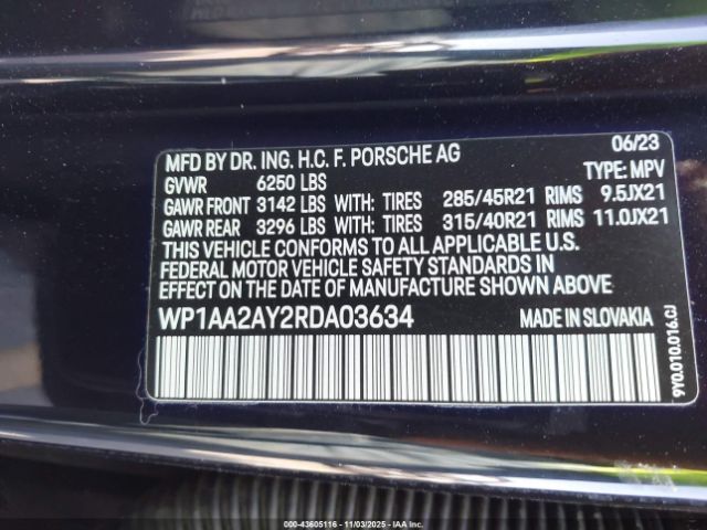 2024 PORSCHE CAYENNE WP1AA2AY2RDA03634 Photo 8