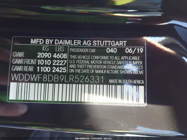 2020 MERCEDES-BENZ C 300 WDDWF8DB9LR526331 Photo 8