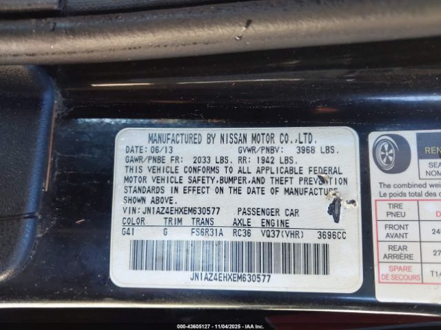 2014 NISSAN 370Z JN1AZ4EHXEM630577 Photo 8