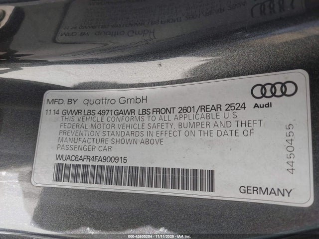 2015 AUDI RS 5 WUAC6AFR4FA900915 Photo 8