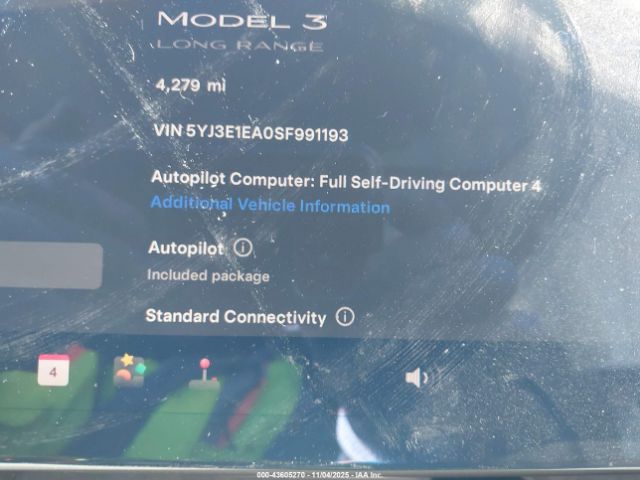 2025 TESLA MODEL 3 5YJ3E1EA0SF991193 Photo 6