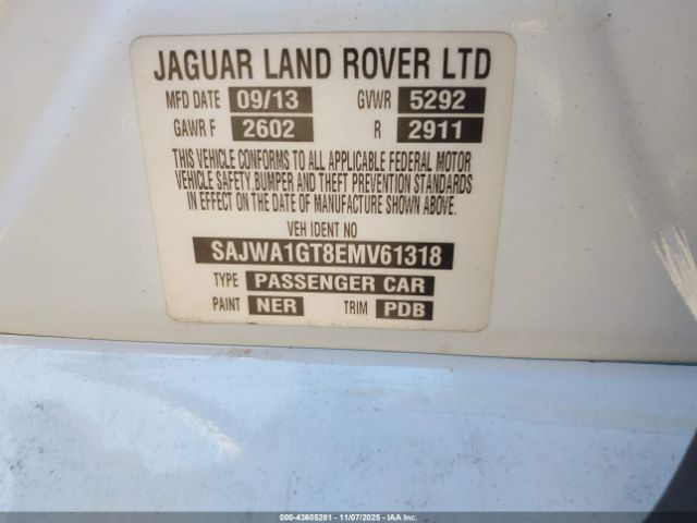 2014 JAGUAR XJ SAJWA1GT8EMV61318 Photo 8