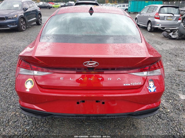 KMHLM4AJ6NU016084 Hyundai Elantra Hybrid Blue