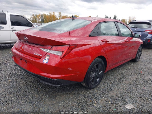 KMHLM4AJ6NU016084 Hyundai Elantra Hybrid Blue