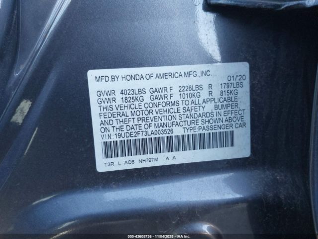 2020 ACURA ILX 19UDE2F73LA003526 Photo 8