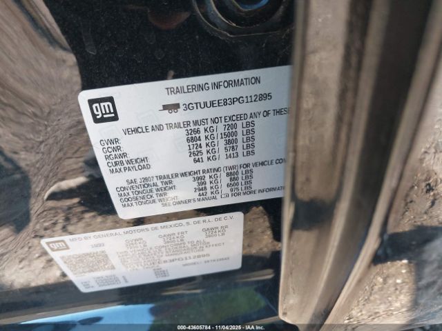 2023 GMC SIERRA 1500 3GTUUEE83PG112895 Photo 8