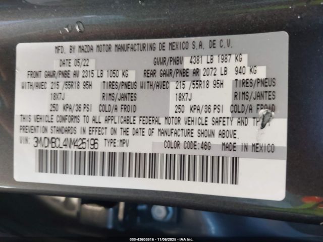 2022 MAZDA CX-30 3MVDMBCL4NM425196 Photo 8