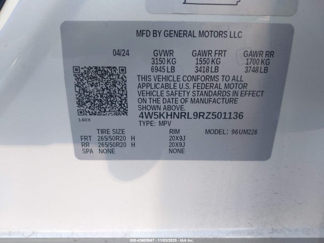 4W5KHNRL9RZ501136 Acura Zdx A-spec