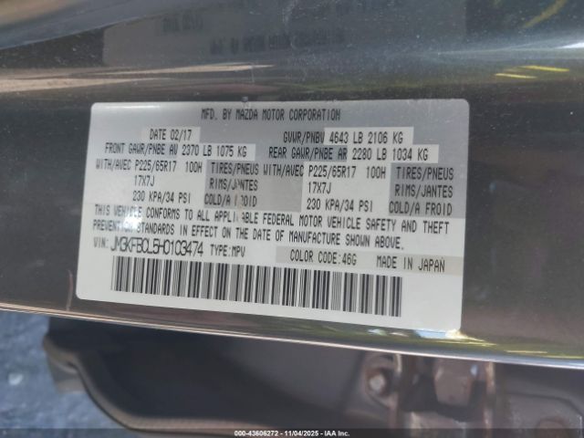 2017 MAZDA CX-5 JM3KFBCL5H0103474 Photo 8