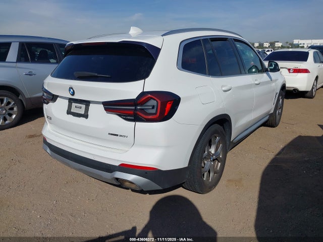 2022 Bmw X3 Sdrive30i მანქანა იყიდება აუქციონზე, vin: 5UX43DP06N9M06632, აუქციონის ნომერი: 43606372