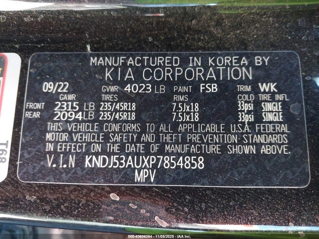 KNDJ53AUXP7854858 KIA Soul Gt-line