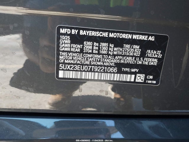 5UX23EU07T9221066 BMW X5 Xdrive40i