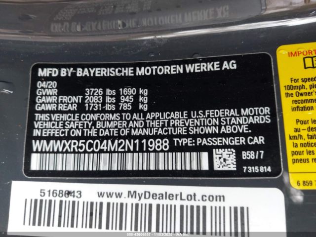 2021 MINI HARDTOP WMWXR5C04M2N11988 Photo 8