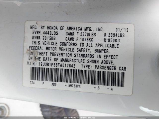 2015 ACURA TLX 19UUB1F56FA012842 Photo 8