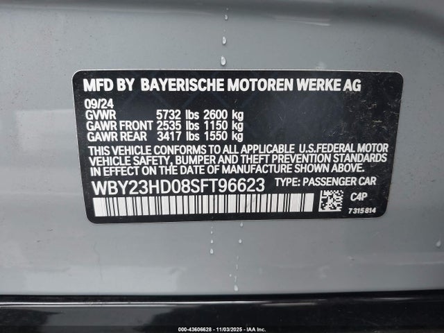 WBY23HD08SFT96623 BMW I4