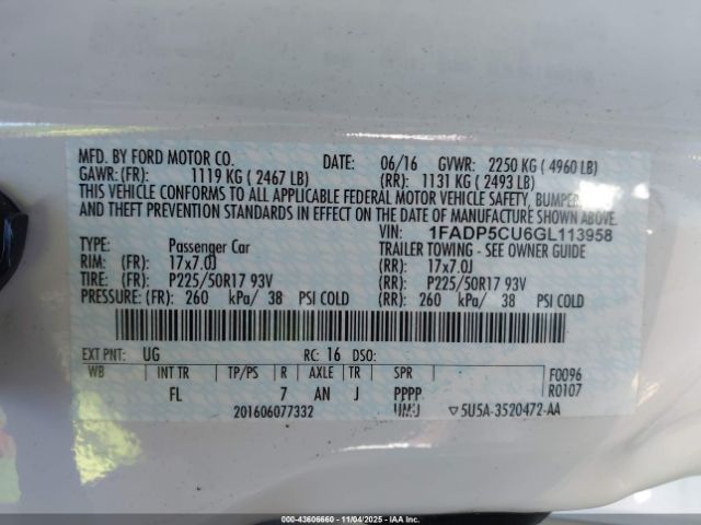 2016 FORD C-MAX ENERGI 1FADP5CU6GL113958 Photo 8