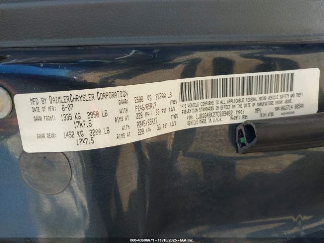 2007 JEEP GRAND CHEROKEE 1J8GS48K27C689482 Photo 8