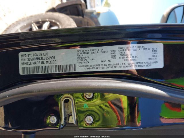 2020 RAM 2500 3C6UR5HL3LG252996 Photo 8