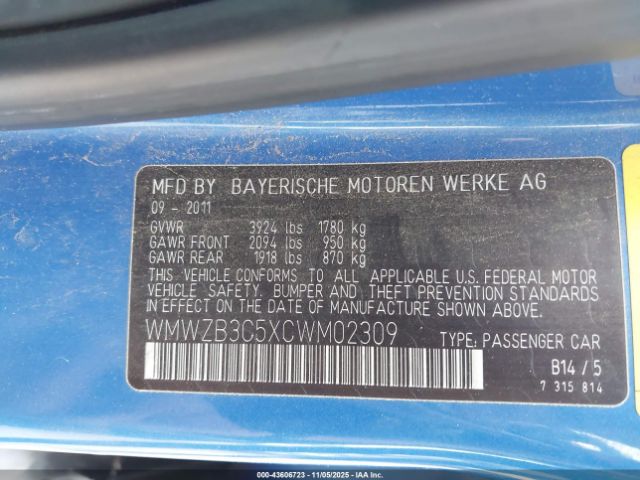 2012 MINI COOPER COUNTRYMAN WMWZB3C5XCWM02309 Photo 8