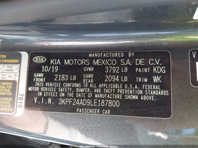 2020 KIA FORTE 3KPF24AD9LE187800 Photo 8