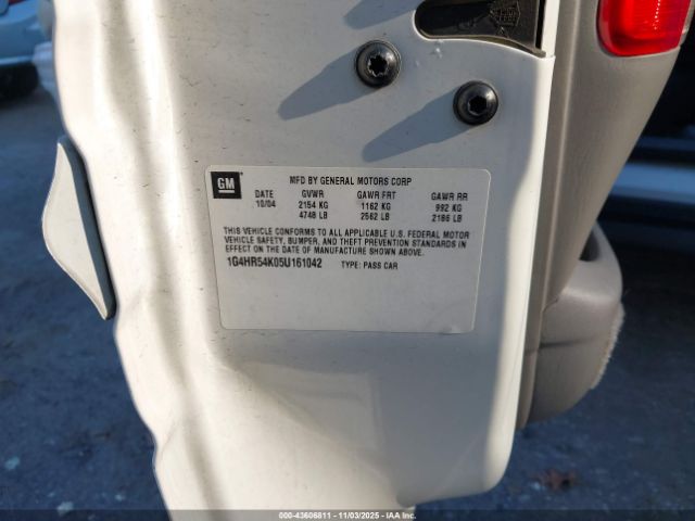 2005 BUICK LESABRE 1G4HR54K05U161042 Photo 8