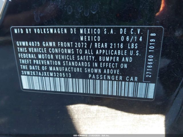 2014 VOLKSWAGEN JETTA 3VW2K7AJXEM320513 Photo 8