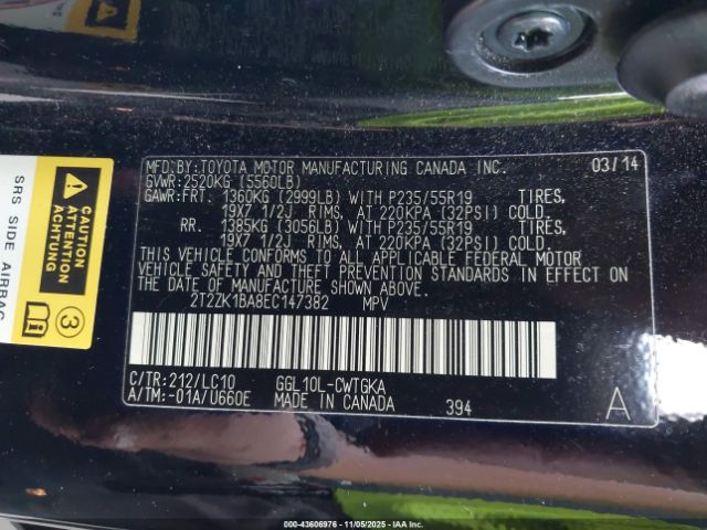 2014 LEXUS RX 350 2T2ZK1BA8EC147382 Photo 8