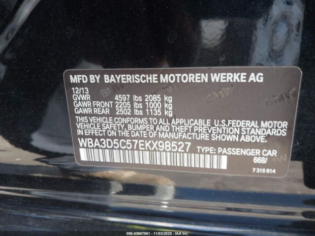 2014 BMW 328D WBA3D5C57EKX98527 Photo 8
