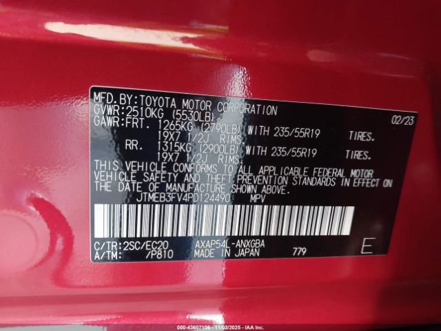 2023 TOYOTA RAV4 PRIME JTMEB3FV4PD124490 Photo 8