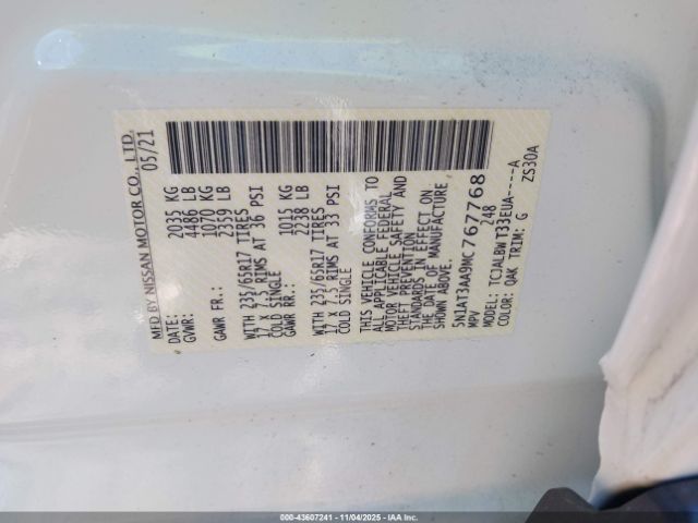 2021 NISSAN ROGUE 5N1AT3AA9MC767768 Photo 8