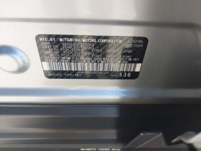 2024 MITSUBISHI ECLIPSE CROSS JA4ATVAA2RZ056329 Photo 8