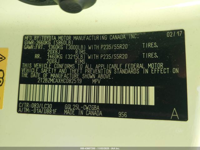 2017 LEXUS RX 350 2T2BZMCAXHC082519 Photo 8