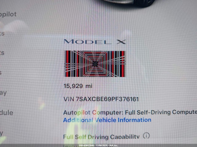2023 TESLA MODEL X 7SAXCBE69PF376161 Photo 6