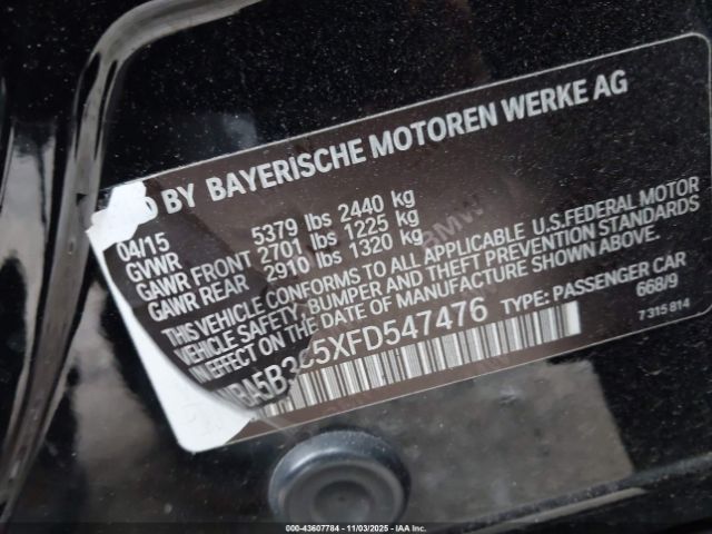 2015 BMW 535I WBA5B3C5XFD547476 Photo 8