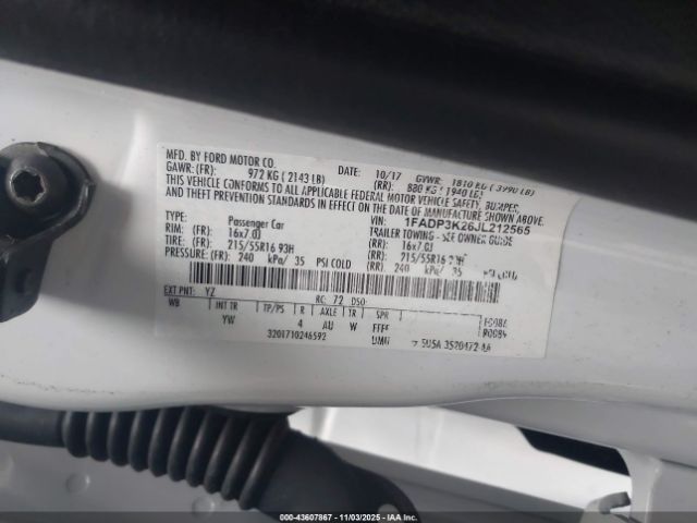 2018 FORD FOCUS 1FADP3K26JL212565 Photo 8