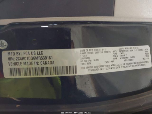 2021 CHRYSLER VOYAGER 2C4RC1DG6MR539181 Photo 8