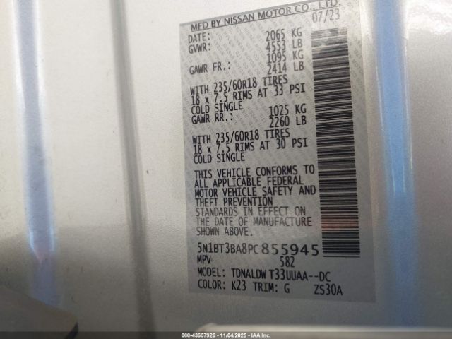 2023 NISSAN ROGUE 5N1BT3BA8PC855945 Photo 8