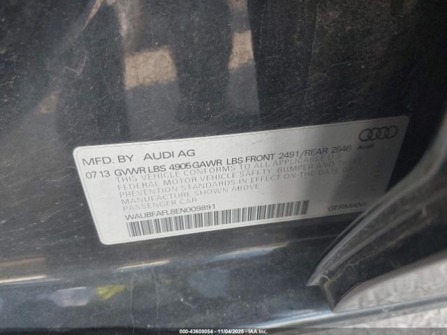2014 AUDI A4 WAUBFAFL8EN009891 Photo 8